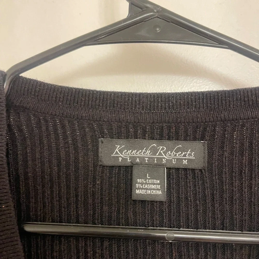 Vintage Cashmere Blend Kenneth Robert's Plaid Vest Preppy Old Money Classic